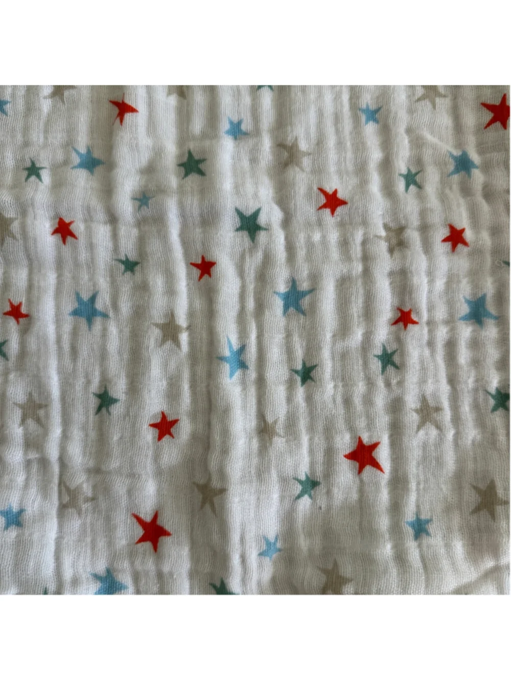 aden + anais Baby Changing Pad Cover Muslin White Red Blue Gray Star Print